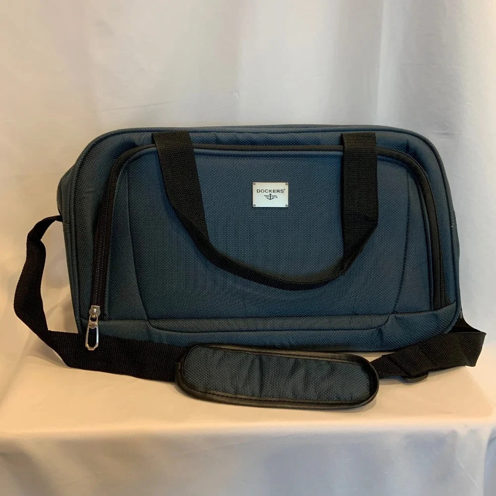 Dockers Travel Shoulder Carry-On Laptop Bag in Blue